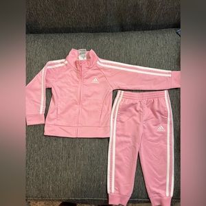 Adidas Pink/White Sweatsuit